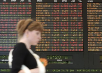 Image d'un écran donnant la bourse